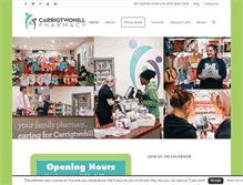 Tablet Screenshot of carrigtwohillpharmacy.com